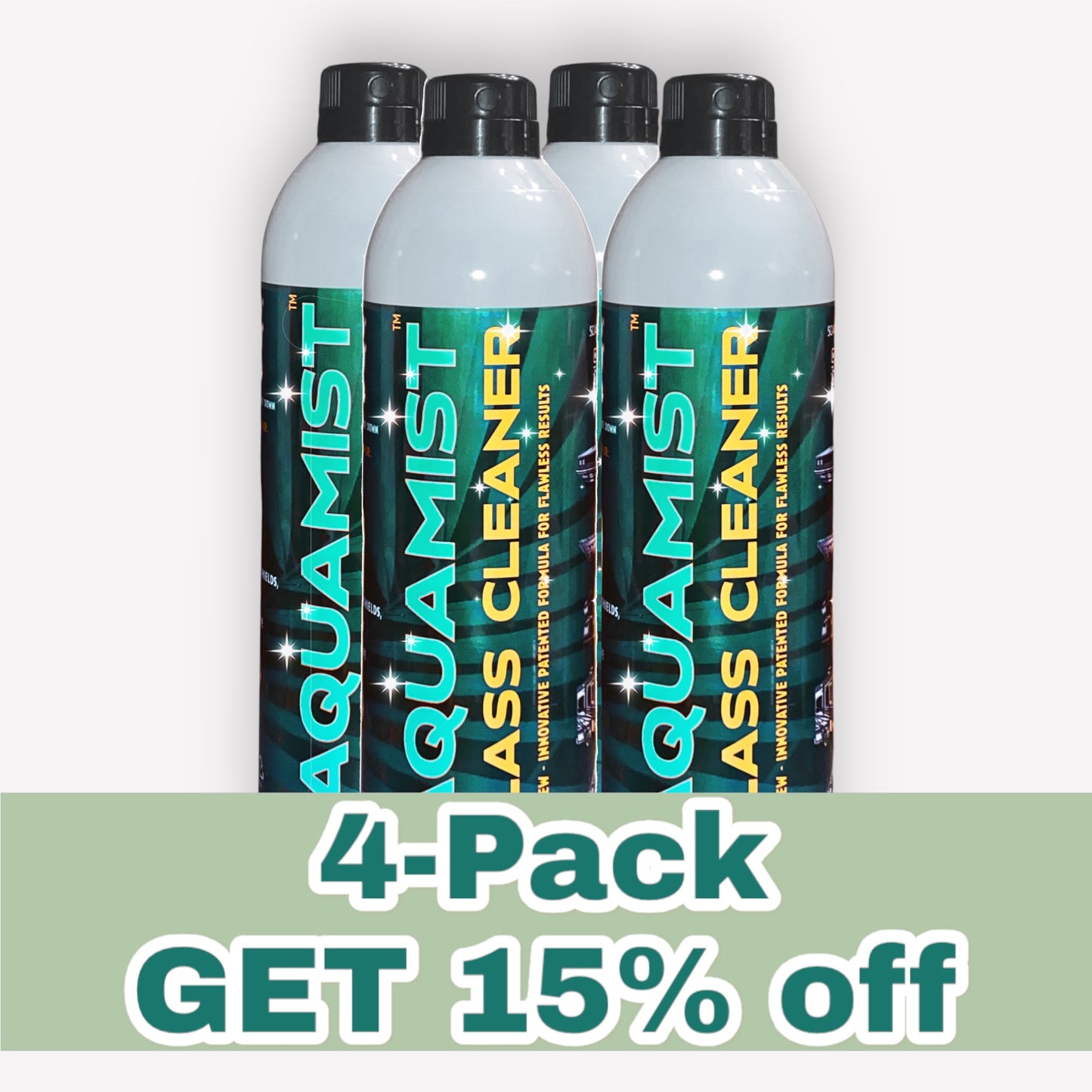 AQUAMIST® Automotive/Marine Glass Cleaner, 14 oz Aerosol, Made in the USA - Progressively Better Windows