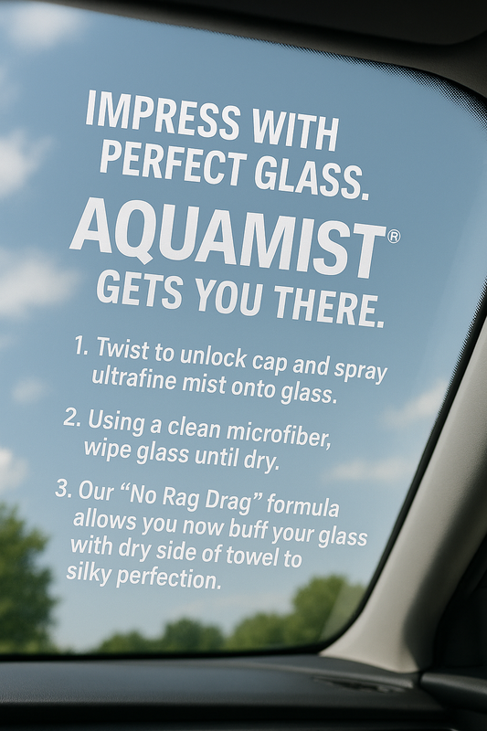 AQUAMIST® Automotive/Marine Glass Cleaner, 14 oz Aerosol, Made in the USA - Progressively Better Windows