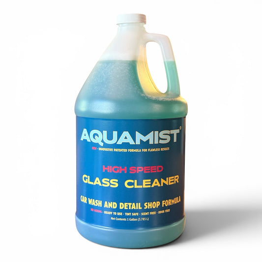 AQUAMIST Premium Glass Cleaner & Buff - Car Wash & Detail Shop Formula (128 Oz/Gallon)