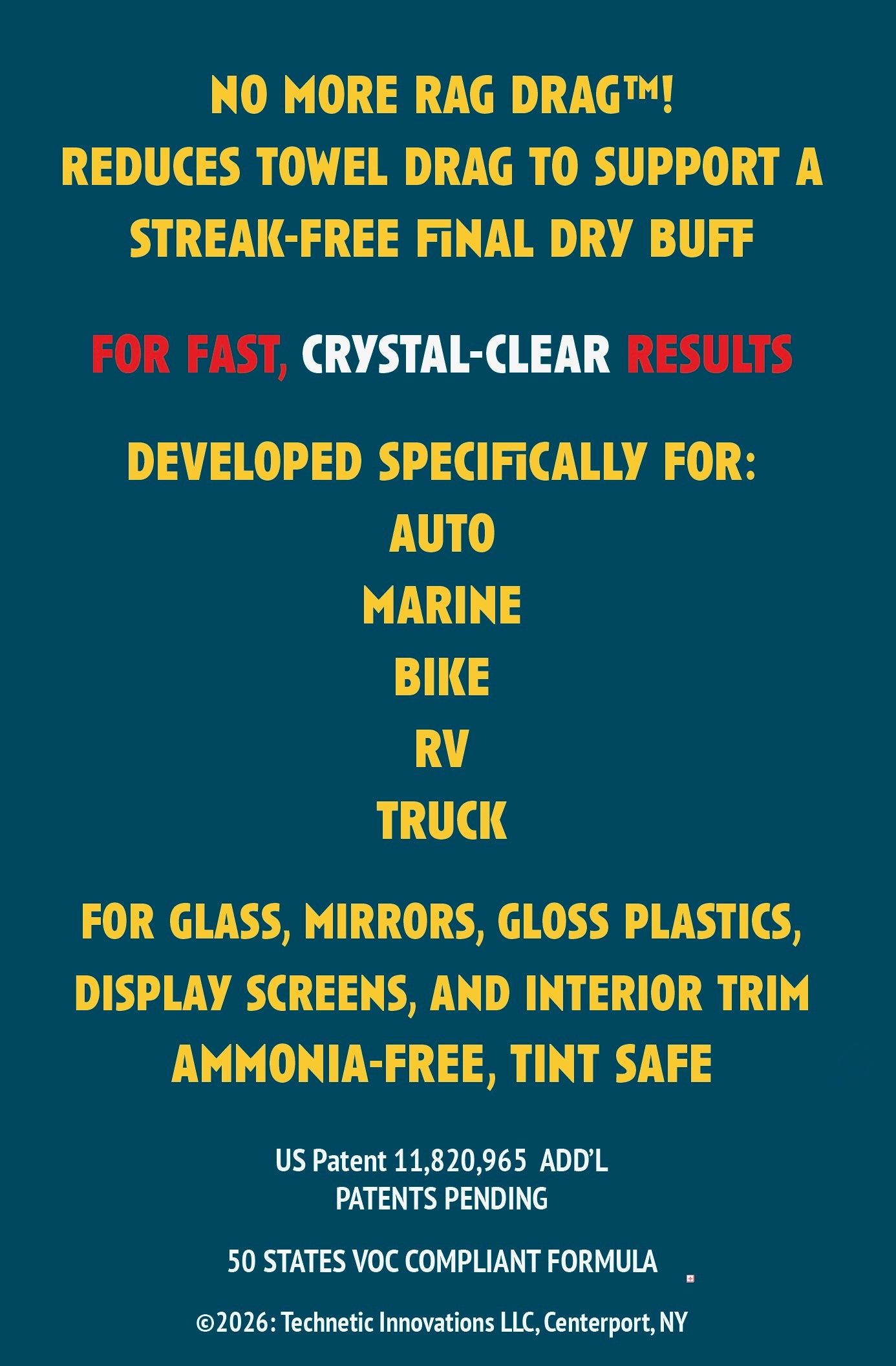 AQUAMIST Premium Glass Cleaner & Buff - Car Wash & Detail Shop Formula (128 Oz/Gallon)
