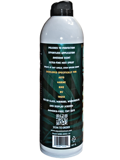 4-Pack AQUAMIST® Automotive Glass Cleaner Long-Lasting 14 oz Aerosol